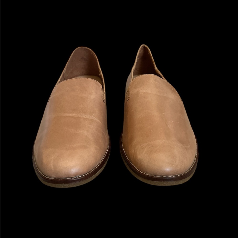 Size 9 - SPERRY Seaport Levy Tan Leather Memory-Foam Slip-On Loafers Womens - Picture 3 of 6